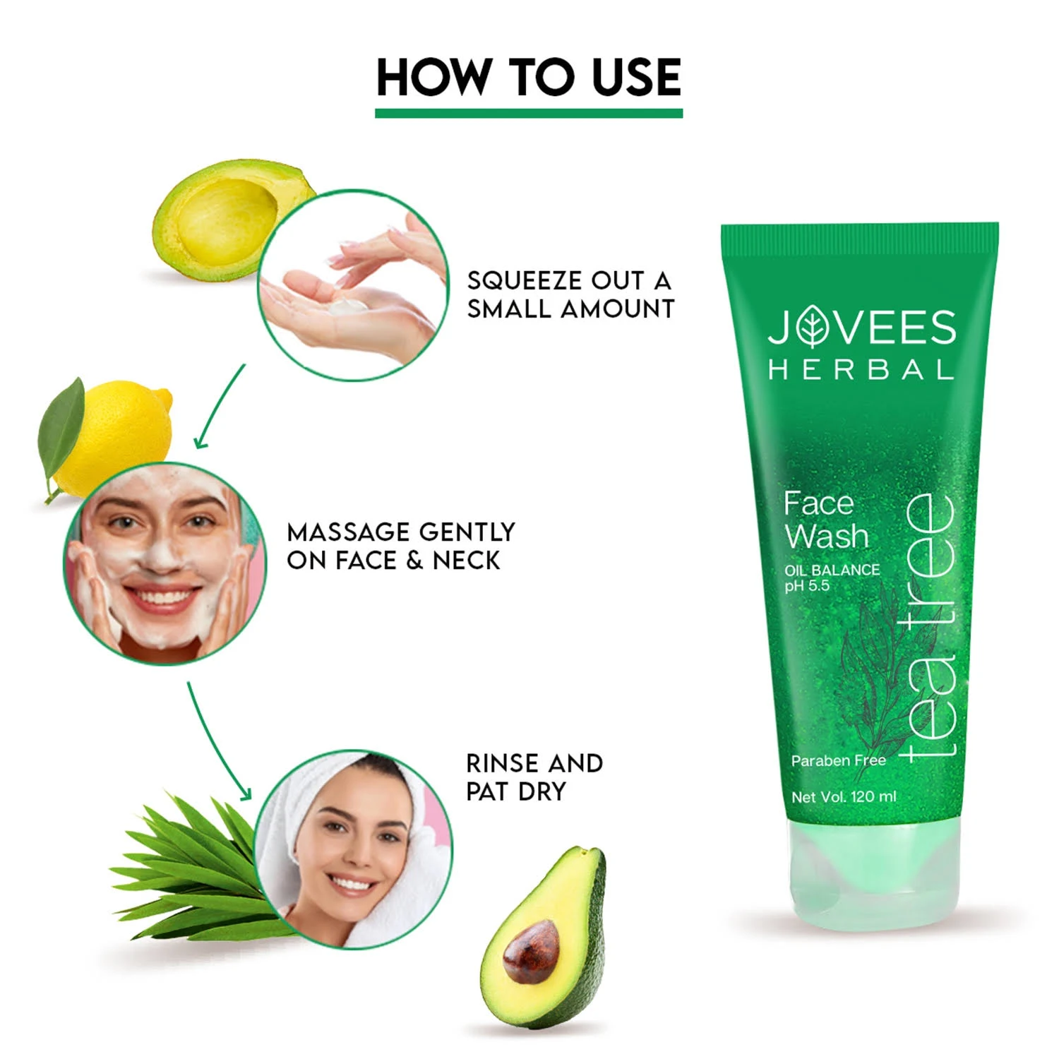 Jovees Herbal Tea Tree Oil Control Face Wash