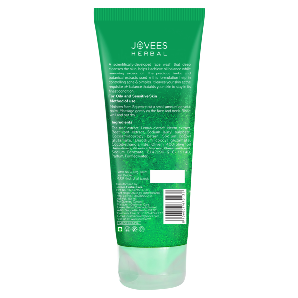 Jovees Herbal Tea Tree Oil Control Face Wash