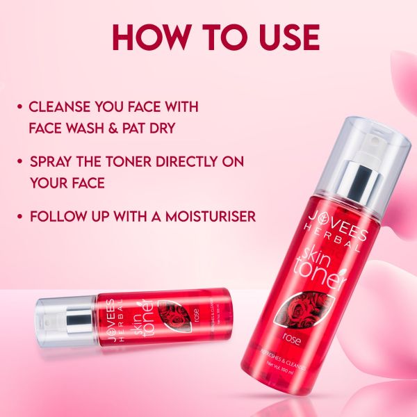 Jovees Rose Skin Toner |Tightens Pores |For Normal to Dry Skin