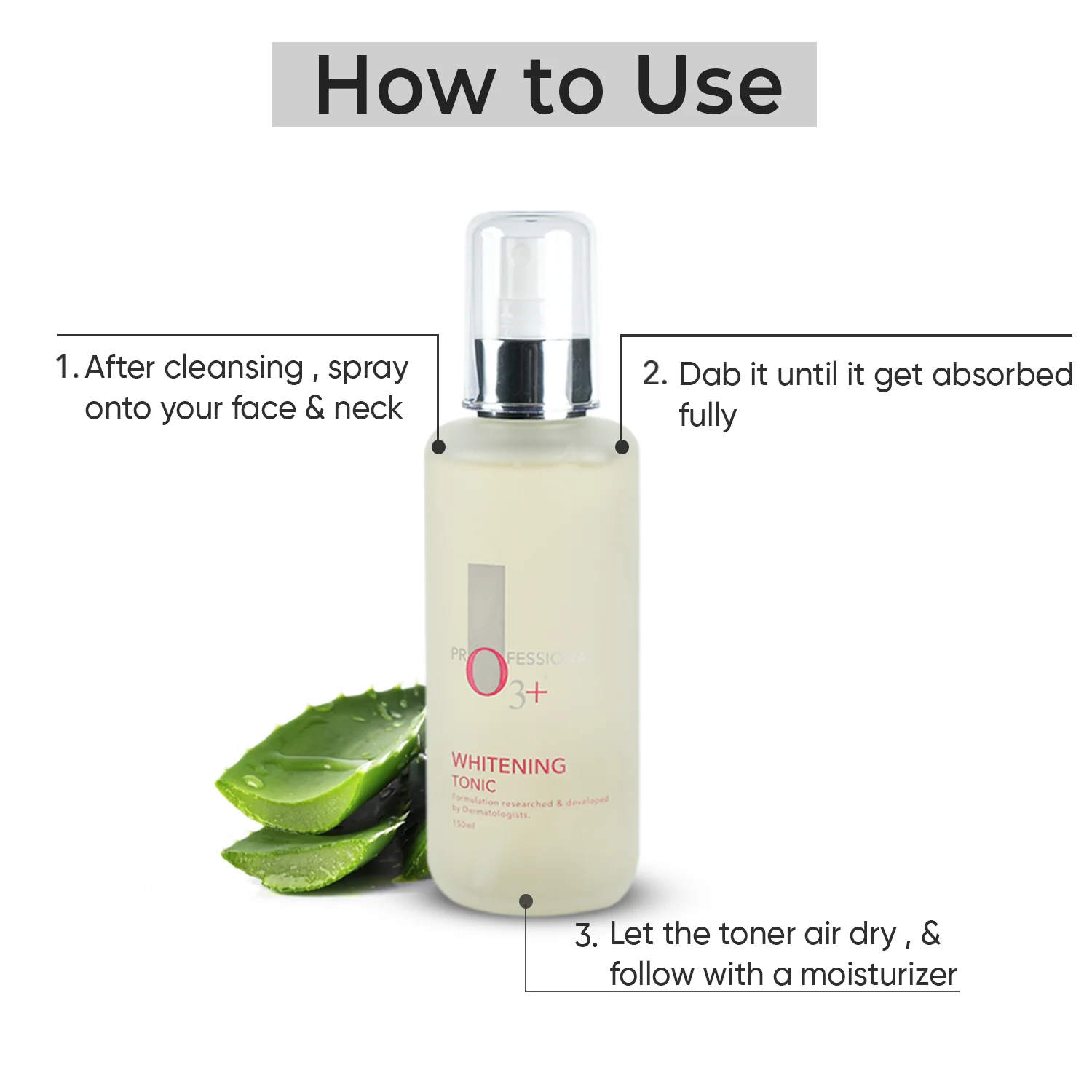 O3+ Whitening Tonic For Smoother Skin